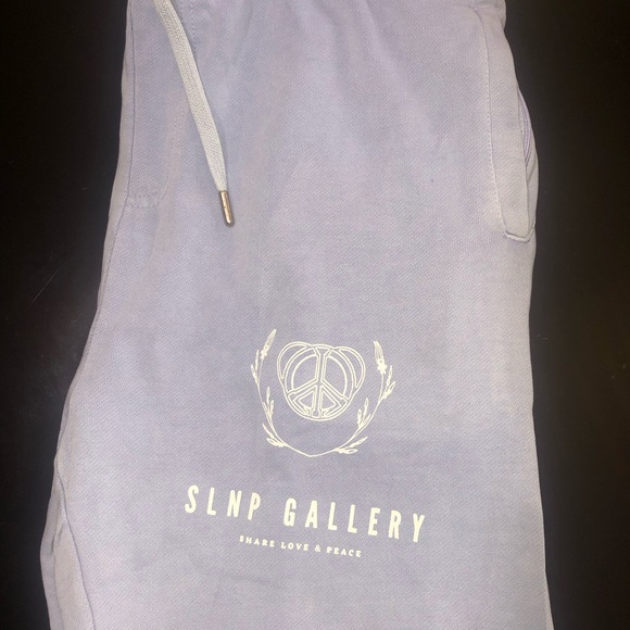 SLNP Gallery Share Love & Peace Premium Purple Ice Joggers - Picture 1 of 4